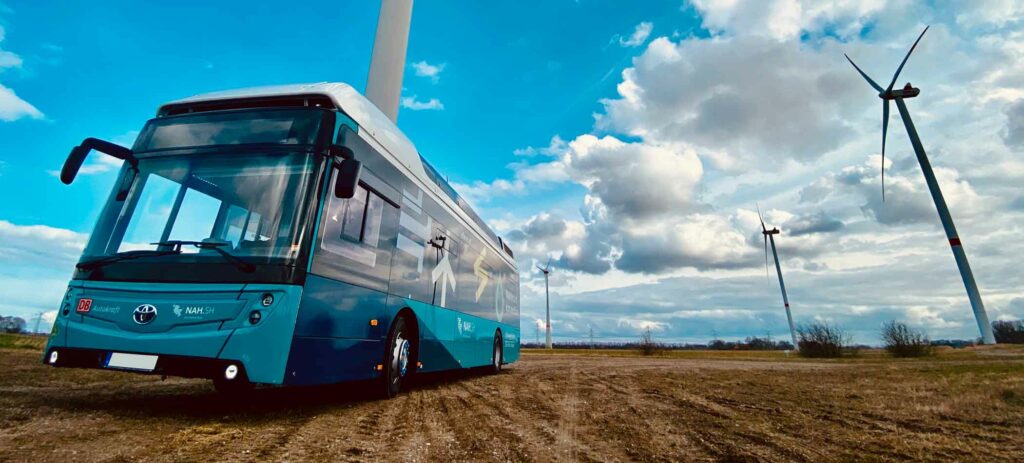 Wasserstoffbus Windpark Friesen Elektra